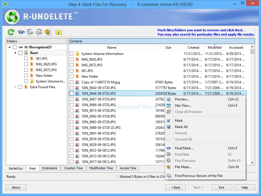 R-Undelete Home Ekran görüntüsü 1