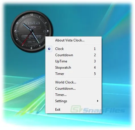 Respect Soft Vista Clock Ekran görüntüsü 1