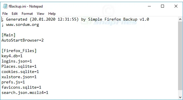 Simple Firefox Backup Ekran görüntüsü 2