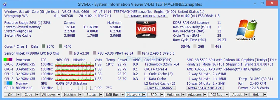 SIV System Information Viewer Ekran görüntüsü 1