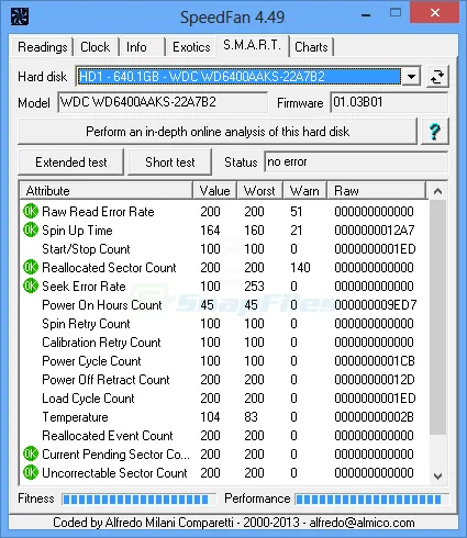 SpeedFan Ekran görüntüsü 2