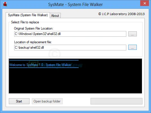 SysMate System File Walker Ekran görüntüsü 1