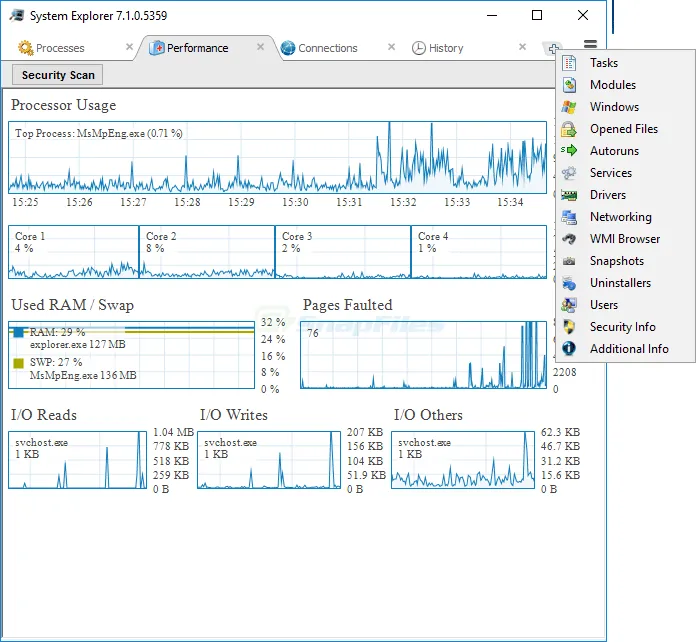 System Explorer Ekran görüntüsü 2