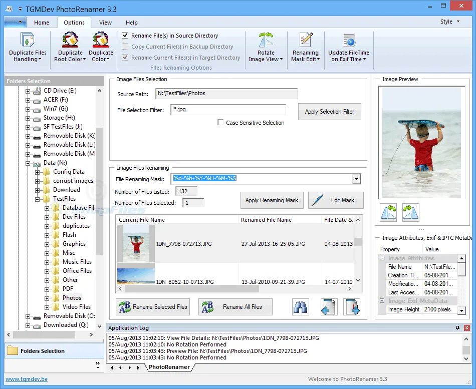 TGMDev PhotoRenamer Ekran görüntüsü 1