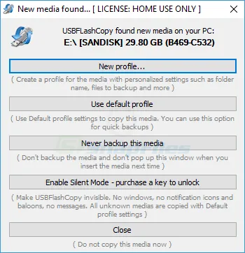 USBFlashCopy Ekran görüntüsü 1