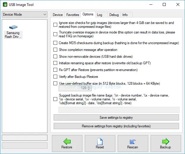 USB Image Tool Ekran görüntüsü 2