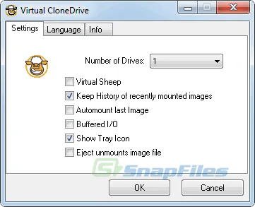 SlySoft Virtual CloneDrive Ekran görüntüsü 1