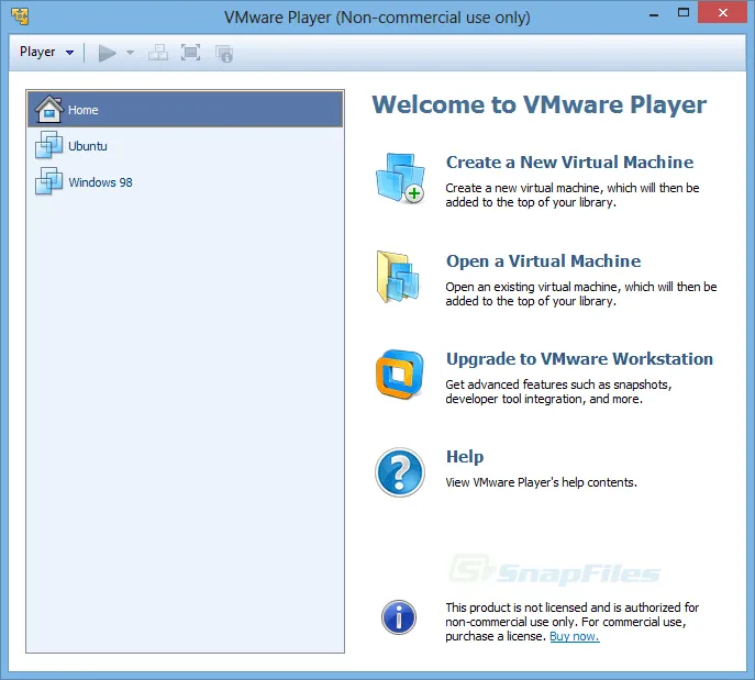 VMware Player Ekran görüntüsü 1