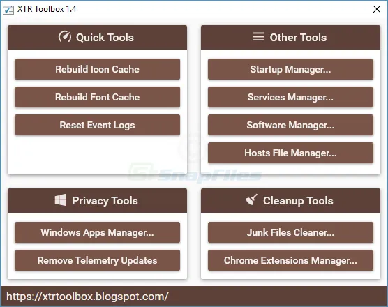 XTR Toolbox Ekran görüntüsü 1